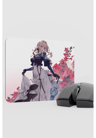 Violet Evergarden Anime V3 - 22x18 Gaming Kauçuk Kaymaz Taban Mouse Pad Fare Altlığı