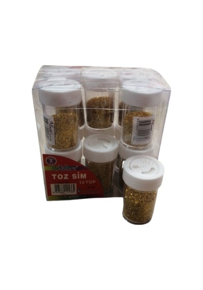 Altın Sarı Toz Sim 8 Gr 12 Adet 1 Paket