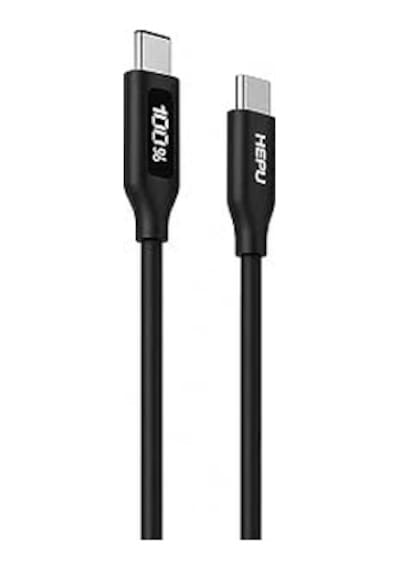 Hepu Hp-200 Type-c To Type-c Kablo 100w Süper Hızlı Şarj + Led Göstergeli 2 Metre