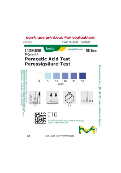 Perasetik Asit Test Kiti 5-50 Mg