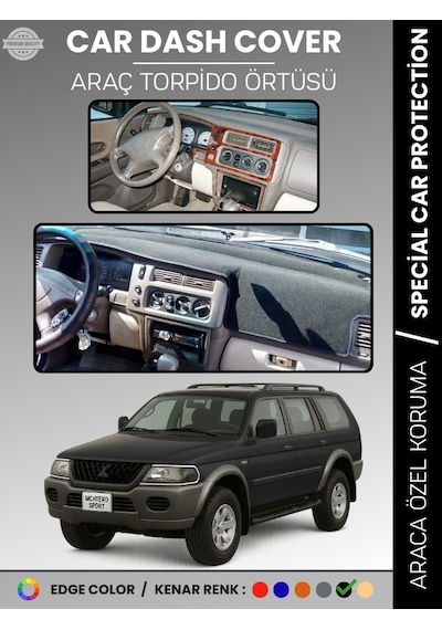 Mıtsubıshı Montero Sport 1996-2009 Torpido Örtüsü Ön Göğüs Koruma Torpido Koruma Araca Özel - 251 Stiloto