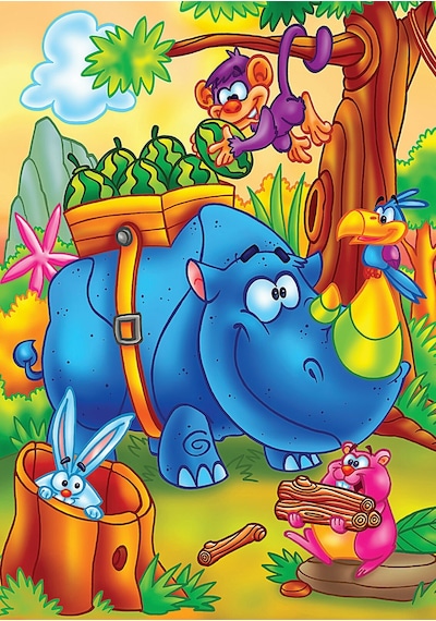 Yappuzz Tembel Tavşan 16 Parça Çoçuk Puzzle