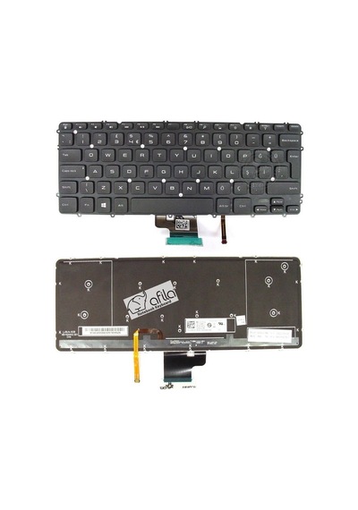 Dell Uyumlu Precision M3800 Notebook Klavyesi - Siyah - TR - Backlit