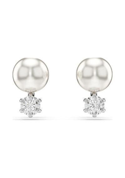 5694225 Swarovski Küpe Matrıx:pe Studs Whıte/rhs Metalik