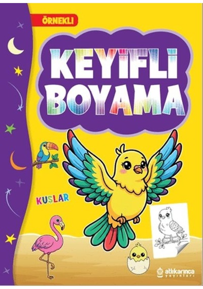 Keyifli Boyama Kuşlar 48 Sayfa