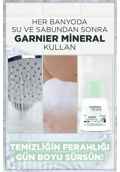 Garnier Mineral Lekesiz Koruma Kadın Roll-On Deodorant 50 ML