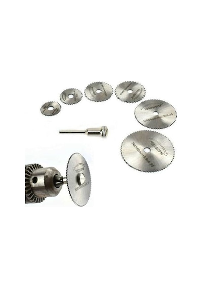 Metal 6 Parça Mini Yuvarlak Ahsap Kesme Ucu