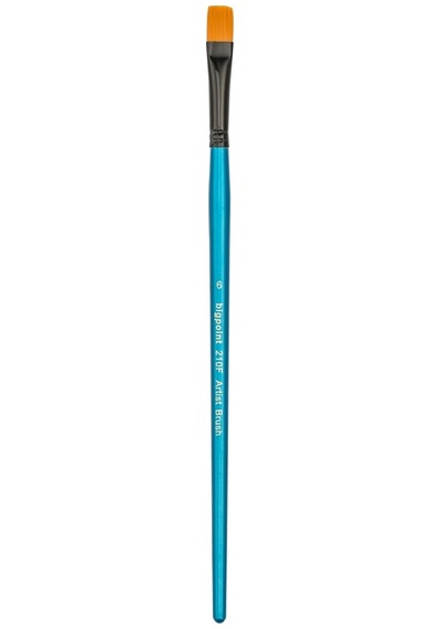 Bigpoint 210f Serisi Sentetik Kıl Düz Kesik Fırça No: 6 X 12 Adet