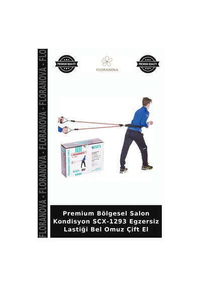 Premium Bölgesel Salon Kondisyon Scx-1293 Egzersiz Lastiği Bel Omuz Çift El Çok Renkli