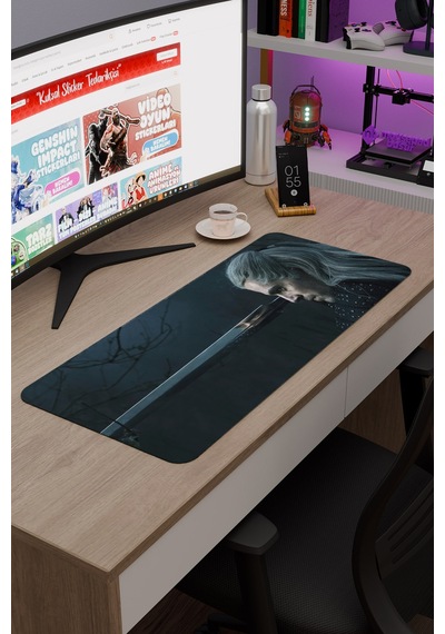 The Witcher 2 V1 70x30 Xl Gaming Kauçuk Kaymaz Taban Mouse Pad Fare Altlığı