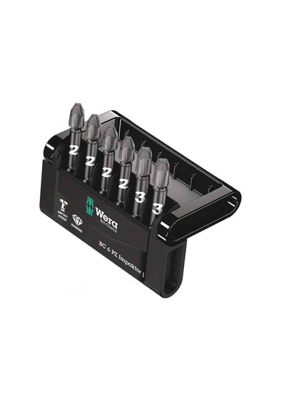 Wera Bit-Check 6 PZ İmpaktor Bits Set 1 05057692001