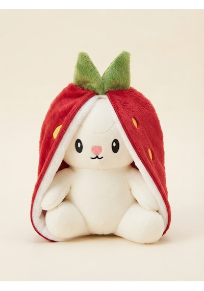 Peluş Meyveli Tavşan -55 Cm Kırmızı