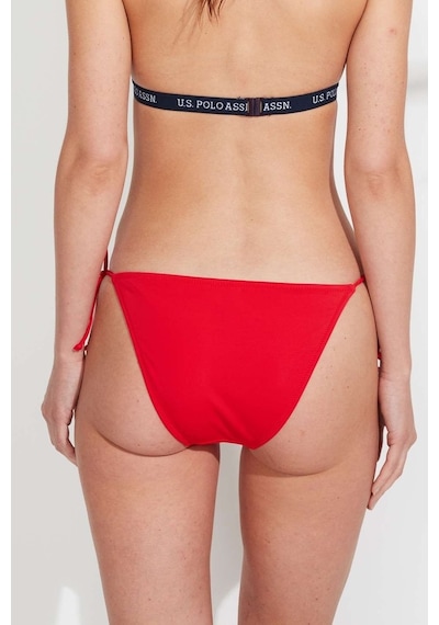 U.S. Polo Assn. Kadın Kırmızı İpli Bikini Alt 21508