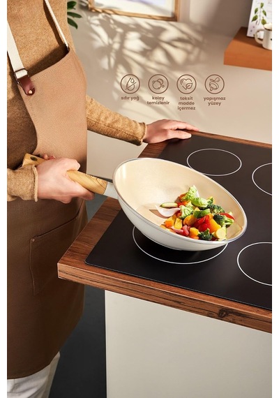 Emsan Swiss Crystal Wok Tavası 28 Cm Diğer