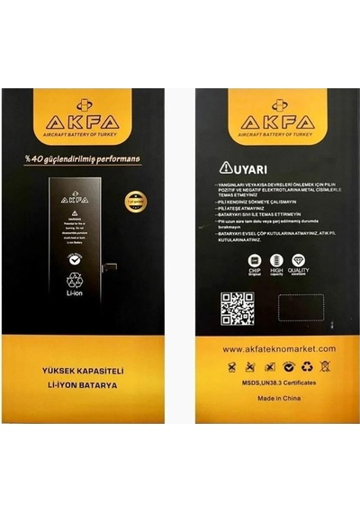 Akfa Apple Uyumlu iPhone  13 Pro Max Telefon Batarya- 4352 Mah+tamir Seti Model:86498655618