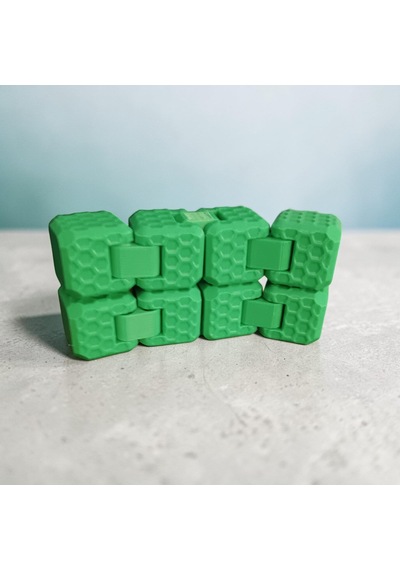 Sonsuz Stres Küpü Infinity Cube - Parmak Egzersiz Ve El Kondisyon Aparatı - Ergonomik Petek Dokulu Odaklanma Aracı - Anti-stres Ve Zihin Boşaltma Aparatı