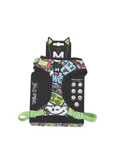 M-pets Urban Style Multicolor Easy Fit Köpek Göğüs Tasması S Çok Renkli