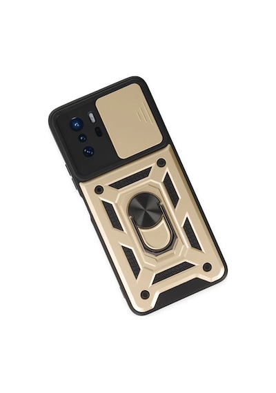 Xiaomi Poco X3 Gt Uyumlu Kılıf Pars Lens Yüzüklü Silikon - Gold