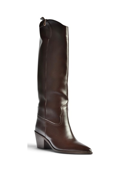Fox Shoes Z922835109 Kahverengi Kalın Topuklu Kadın Çizme