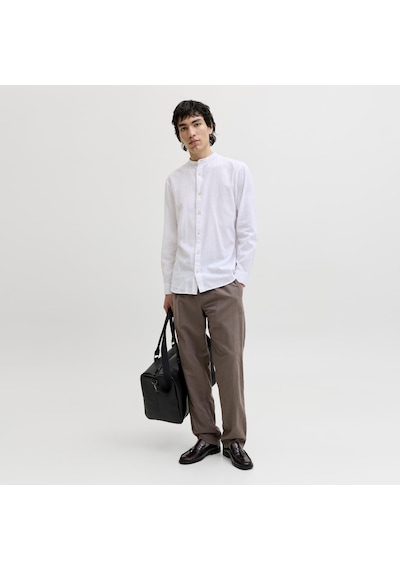 Jack & Jones Erkek Keten Karisimli Jogger Pantolon - Kane - 12248606 Çok Renkli