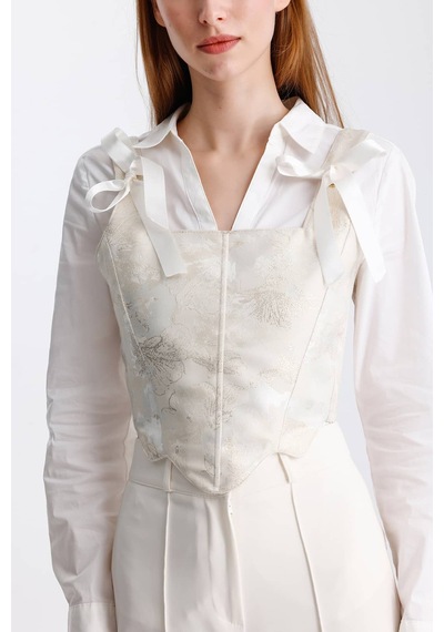 L'aura Corset Luna Bayan Korse Büstiyer Krem