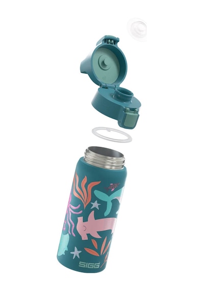 Sigg Therm One Çocuk Matarası 500ml Blue World 6022.90 Çok Renkli