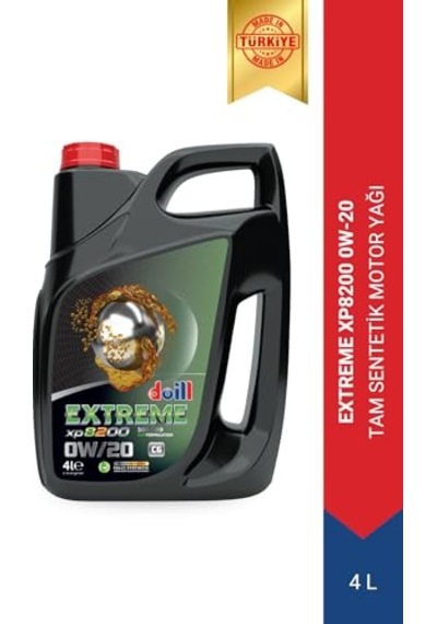 Extreme 0W-20 XP8200 API SN/CF Acea C3 Tam Sentetik Motor Yağı