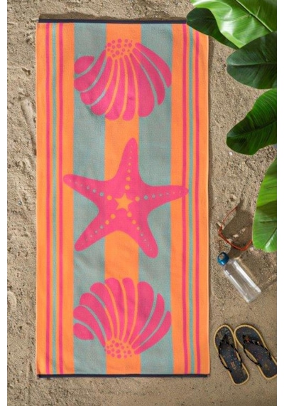 Özdilek Nice Plaj Havlusu 70x150 -pink Shell Pembe