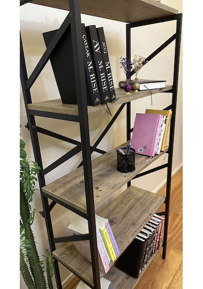 Modern Style Home Metal Kitaplık 5 Raflı Çok Amaçlı Dosya Kitap Rafı Ofis Salon Raf 150 Cm Ceviz Kahverengi Modernk02 Modern Style Home Metal Kitaplık 5 Raflı Çok Amaçlı Dosya Kitap Rafı Ofis Salon Raf 150 Cm Ceviz Kahverengi Modernk02