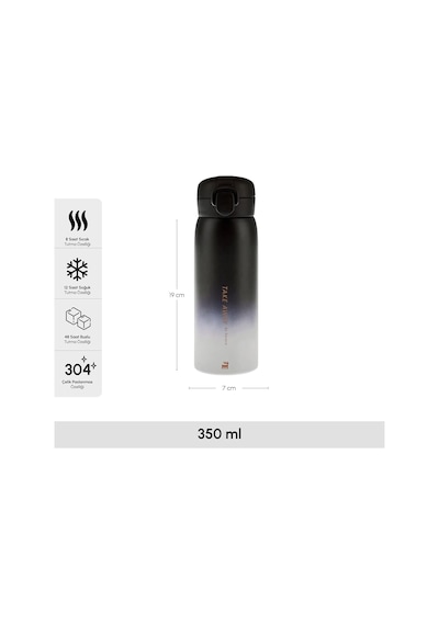 Skyfall Çelik Sızdırmaz Siyah Termos 350 Ml