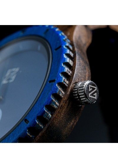 Zebrino Zbr-kn-bl Kineto Wood Blue Ahşap Erkek Kol Saati 45 Mm