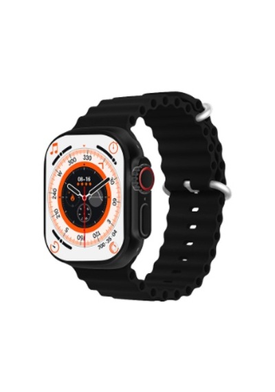 T800 Ultra Smartwatch Kablosuz Şarj IP67 Su Geçirmez  Özelliği 1.99 HD Ekran Siyah Renk Akıllı Saat-9017322330006