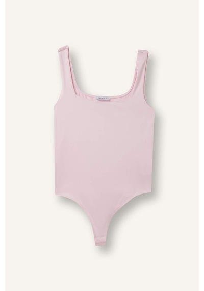 Defacto Kare Yaka Bodysuit H3888ax26smpn633 Pembe-pn633