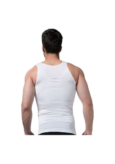 Fitformgiyim Rahat Nefes Alan Gögüs Ve Göbek Beyaz Erkek Atlet Korse 2 Adet Beyaz