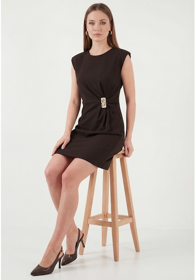 Lela Bayan Elbise 6525719 Kahve