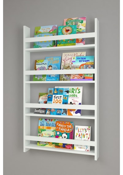 Bofigo 4 Raflı 120x74 Cm Montessori Kitaplık Çocuk Kitaplık Beyaz Bofigo 4 Raflı 120x74 Cm Montessori Kitaplık Çocuk Kitaplık Beyaz