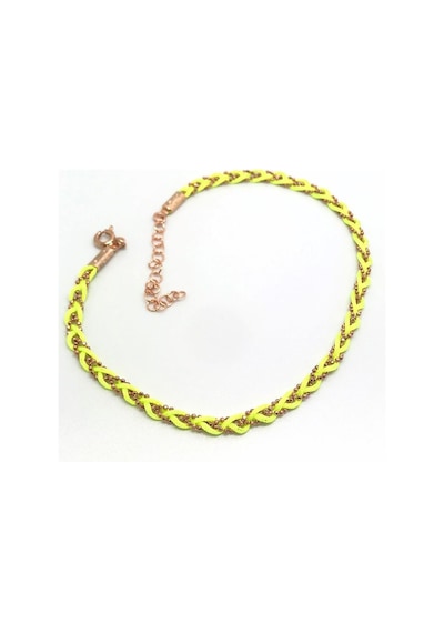 Gümüş Zincirli Neon Sarı İpli Halhal Dp05e2 Diğer