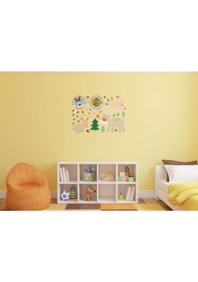 DUVAR SÜSÜ (STİCKER) ORMANLI DESENLİ PVC 48X33X0,5CM