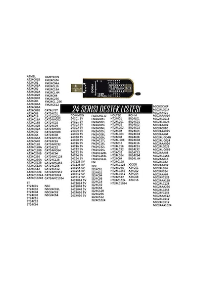 CH341A 24 25 Serisi BIOS USB Programcı Modülü & 93CXX / 25CXX / 24CXX İçin SOIC8 SOP8 Test Klipsi