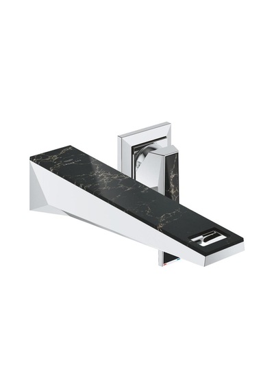 Grohe Allure Brilliant Private Collection 29521000 M Boyut 2 Delikli Duvardan Lavabo Bataryası Krom Gümüş