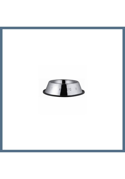 Buradabulabilirsin Desenli Metal Kedi Ve Köpek Mama Su Kabı 8 Oz 12 Cm Bbz
