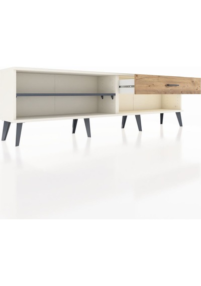 Arges Tv Ünitesi Tek Raflı Tek Çekmeceli 176x30x51 Aytaşı-antrasit/çam Antrasıt/atlas Çam Arges Tv Ünitesi Tek Raflı Tek Çekmeceli 176x30x51 Aytaşı-antrasit/çam Antrasıt/atlas Çam