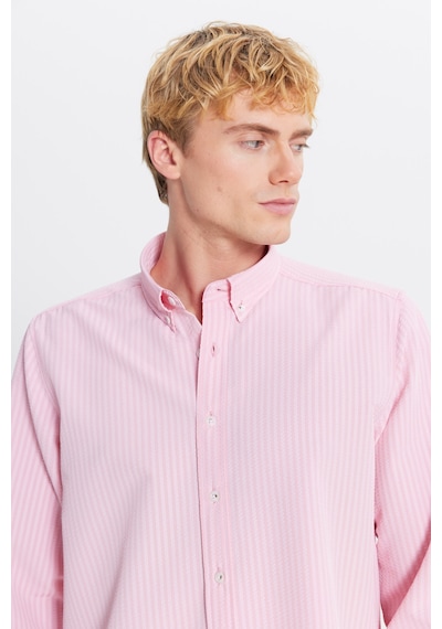 AC&Co / Altınyıldız Classics Erkek Pembe Tailored Slim Fit Dar Kesim Düğmeli Yaka Gofre Desenli Gömlek Pembe AC&Co / Altınyıldız Classics Erkek Pembe Tailored Slim Fit Dar Kesim Düğmeli Yaka Gofre Desenli Gömlek Pembe