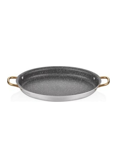 Alu Granit Oval Omlet Tava 28 21 4cm Gri