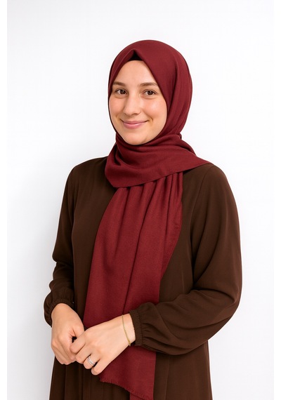 Bilenler Pamuklu Cotton Şal Bordo
