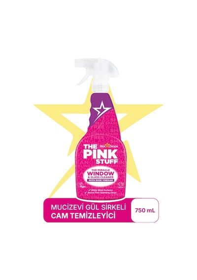 The Pink Stuff Vinegar Mucizevi Cam Temizleyici 750 ML