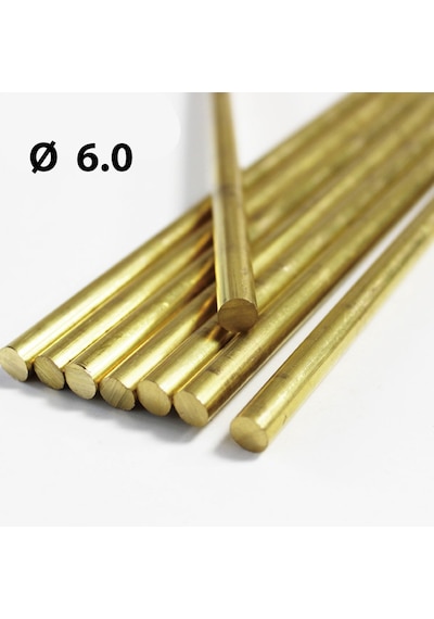 6 Mm Pirinç Çubuk Içi Dolu Yuvarlak Mil Saf 437196904