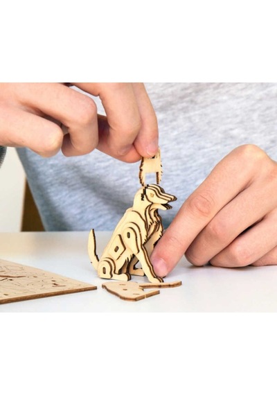 Kikkerland Puzzle-3d Ahpşap Kopek Puzzle Gg149