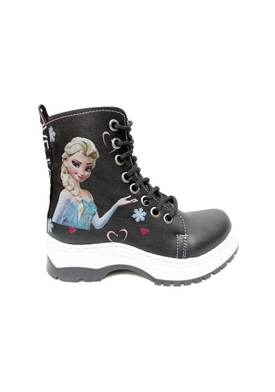 Fix Kids 9603 Deri Fashion Kız Çocuk Bot Siyah