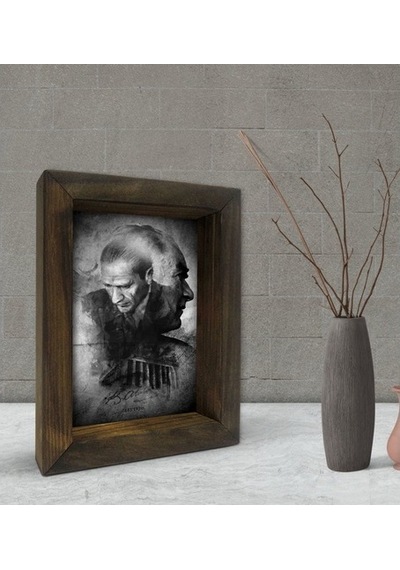 Bk Gift Atatürk Tasarımlı Dekoratif Doğal Masif Ahşap Çerçeve 15X (500609810)
